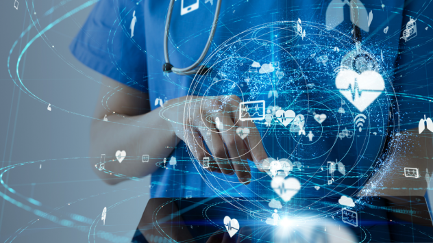 Photo illustration of healthcare worker