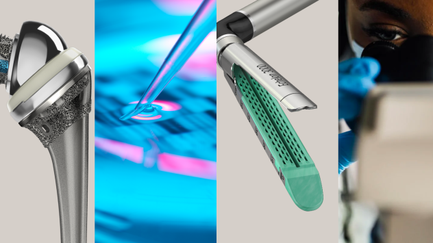 A collage of four innovations from Johnson & Johnson