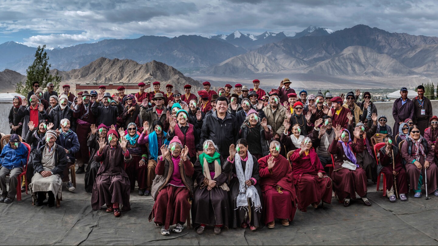 People given cataract surgeries by Himalayan Cataract Project, an organization devoted to eliminating preventable and curable blindness