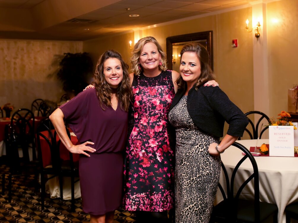 Stroke survivor Lisa Deck with her Sisters@Heart cofounders