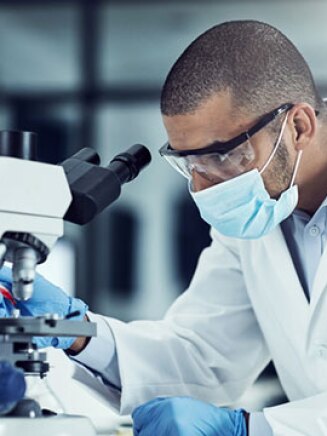 CTA image- scientist microscope- combating the flu