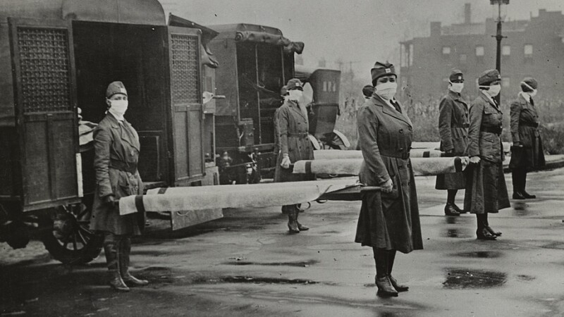 Red Cross Nurses Prepare to Tend to Influenza Victims During WWI, as Hannan Would Have