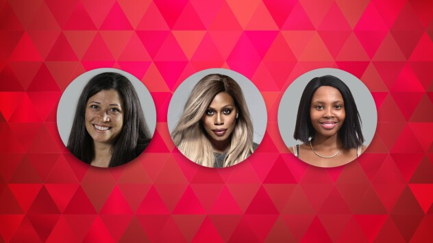 HIV & AIDS activists Macaya Douoguih, M.D., MPH, actress Laverne Cox and Matshediso (Tshedi) Sibande