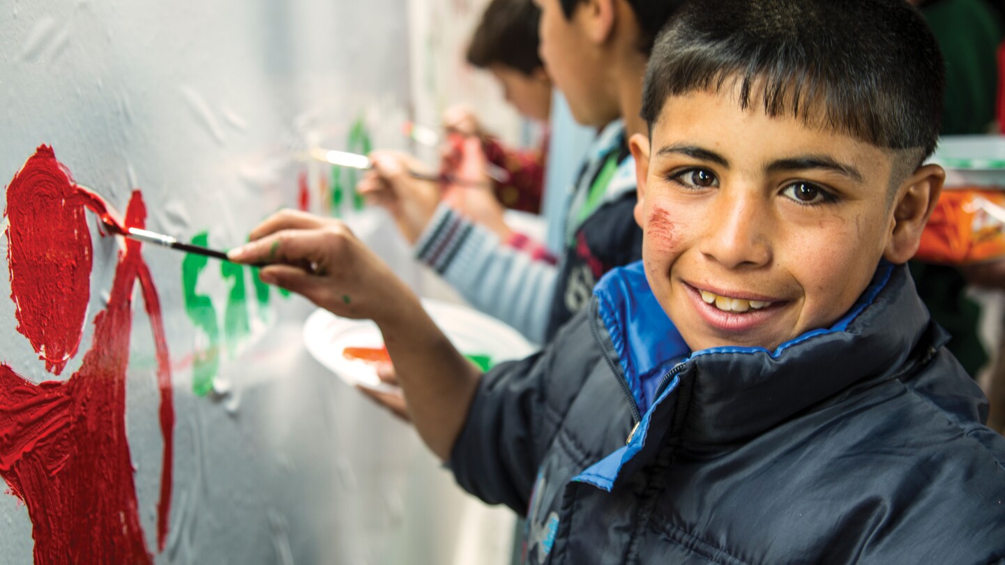 Gifts of Joy Save Boy Painting