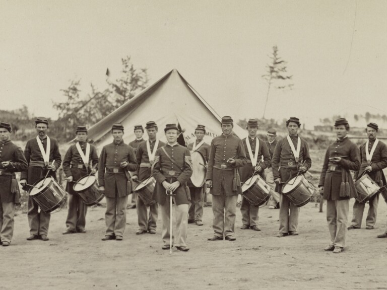 Photo of the 30th Pennsylvania Infantry Drum Corps